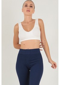 Resim Doremi Seamless Kalın Askılı Spor Sütyen ekru 