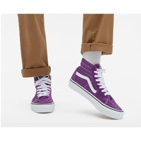 Resim Vans Sk8-hi Tapared Kadın Günlük Ayakkabı Vn0009qp1n81 Mor Vn0009qp1n81 Mor 