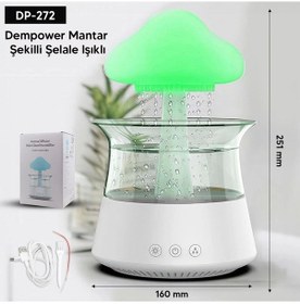 Resim Mantar Şeklinde Şelale Işıklı Çok Renkli 