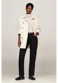 Resim Tommy Hilfiger Kadın Logolu Deri Chelsea Siyah Bot Siyah 