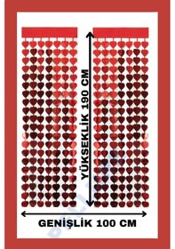 Resim Metalize Arka Fon Perde Kalpli 100cm 190cm Parti Doğum Günü Süsleri 