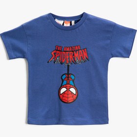 Resim Erkek Bebek Spiderman Lisanslı Kısa Kollu Tişört Pamuklu 