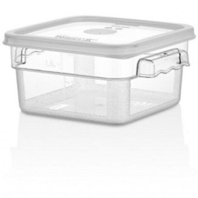 Resim GastroPlast 12 Adet GSP-2 Polikarbon küvet+kapak . 1,9 Lt Kare Küvet 