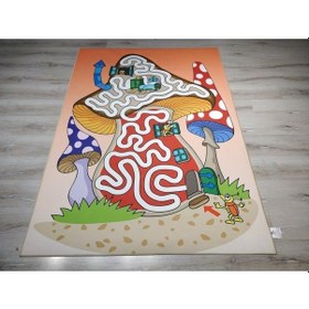 Resim Doğuş 3Boyutlu Halı 3D-918 Mantar Ev 100X140 Cm Çocuk Halısı Çok Renkli 