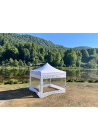 Resim 3x3 M 30 Mm Gazebo Tente Kış Bahçesi Beyaz 