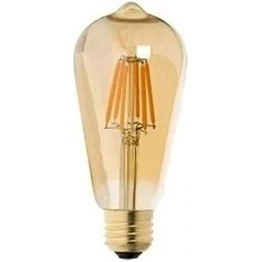 Resim Cata 6 Watt 430 Lümen E27 Duylu 2700 Kelvin Dimmerli Rustik Uzun Filament Ampul (CT-4313) 