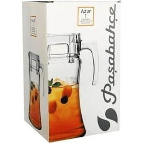 Resim Paşabahçe Azur 2 Adet Şeffaf Kapaklı Sürahi 43018 