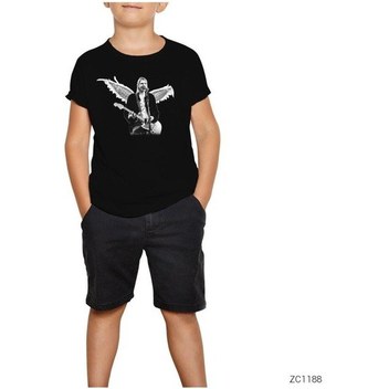 Kurt Cobain Siyah Çocuk Tişört Siyah