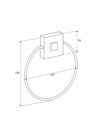 Resim Delmeye Son Yapışkanlı Banyo Mutfak Havluluk Askısı Krom Y-613 