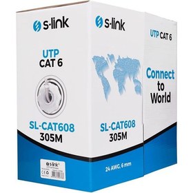 Resim S-link SL-CAT608 305mt Utp Cat6 Kablo 24awg 