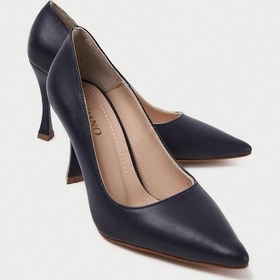 Resim Mubiano Hakiki Deri Mb971-lcv Kadın İnce 9 Cm Topuklu Lacivert Stiletto & Topuklu Ayakkabı Lacivert 