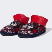 Resim DeFacto Kadın Yılbaşı Temalı Geyik Temalı Pelüş Ev Botu B1781AX24WNNV100 Lacivert 