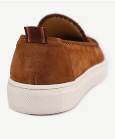 Resim Yargıcı Saraç Detaylı Deri Loafer Kahverengi 