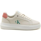 Resim Calvin Klein Kadın Krem Logolu Sneakers Çok Renkli 
