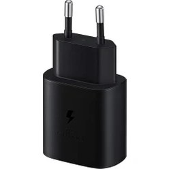 Resim Samsung Galaxy M01 Fast Charging 25W Type-C Çıkışlı Kablolu Şarj Aleti Siyah(Samsung Türkiye Garantili) 