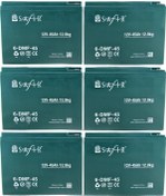 Resim Safir Jel Akü 12 V - 45+ Ah 12.9kg 60 Ah Uyumlu 6'li Set 