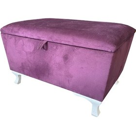 Resim Sandıklı Puf(Bench)-Ayakucu Pufu-120cm-Kadife Kumaş-Tek Parça 