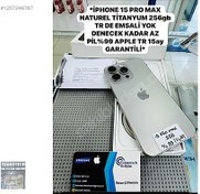 Resim Apple iPhone 15 Pro Max İkinci El TR | 256 GB | Natürel Titanyum İkinci El *İPHONE 15 PRO MAX NATUREL TİTANYUM 256gb TR DE EMSALSİZĞ