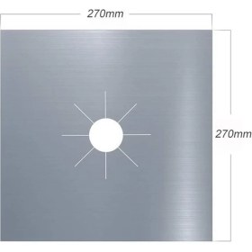 Resim Ocak Koruyucu Alüminyum Ped Seti 4 Adet 