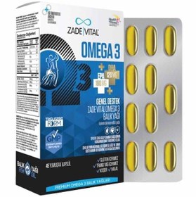 Resim Zade Vital Premium Omega 3 Balık Yağı 45 Kapsül 
