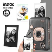 Resim Instax Mini Liplay Hybrid Elegant Siyah Fotoğraf Makinesi - 20'li Mini Film ve Çerçeve Fujifilm