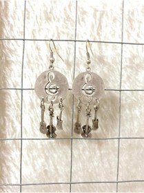 Resim Herşey Nota Sol Anahtar Gitar Keman Küpe 