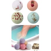 Resim Nadom El Yapımı 7'li Pedikür Terapi Peeling Doğal Nem Bombası Seti Ayak Banyosu Topu Hediye Kutusu 