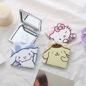 Resim Sanrio Hello Kitty Kompakt Ayna - Sevimli Karikatür Karakterlerle Çift Taraflı Katlanabilir Tasarım (Cinnamoroll, Pompompurin, My Melody) - Taşınabilir Makyaj Aksesuarı, Hayranlar İçin Mükemmel Hediye Fikri 