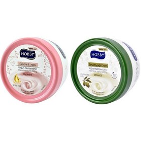 Resim Hobby Gliserinli Nemlendirici El ve Vücut Kremi 300 ML + Zeytinyağlı Krem 300 ML 