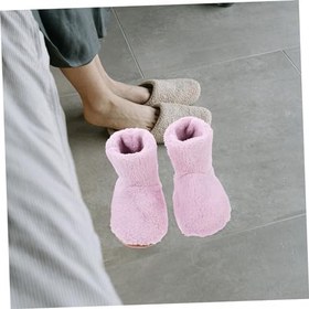 Resim LALAFINA 1çift Usb Şarjlı Isıtmalı Ayakkabılar Kadın Ve Erkekler İçin Peluş Konfor Sıcak Tutuş Yıkanabilir Tasarım Soğuk Havalarda Ayaklarınızı Isıtan Pratik Çözüm 