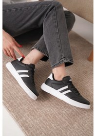 Resim Daxors D163 Günlük Ortopedik Kadın Sneaker Spor Ayakkabı Siyah-beyaz 