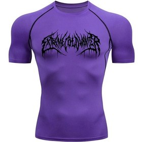 Resim Snapbuyerkek Yazlık Kısa Kollu Spor T-shirt Koşu Egzersiz Vücut Geliştirme S-3xlpembe Pembe 