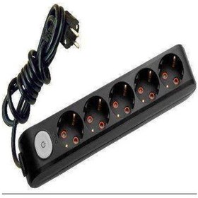 Resim Viko 5'li Anahtarlı Priz 3x1,5 mm Uzatma Siyah 20 MT 