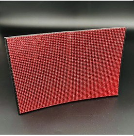 Resim Kırmızı Taşlı Ruhsat Kılıfı 