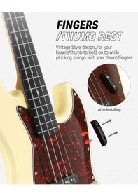 Resim Donner Dpb-510r Jb-style Bas Gitar Vintage White 