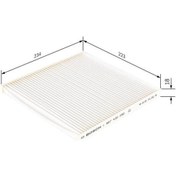 Resim BOSCH 1987432090 Polen Filtresi Megane Scenic 1.4-1.6-1.9-2.0 (97-99) (1987431090) 