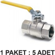 Resim Kalde Doğalgaz Vanası Küresel 1’’ Paket 5 Li 
