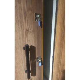 Resim Tezdoor Statik Kasalı Düz Model Daire Giriş Kapısı, Çelik Kapı Sağ Açılım 