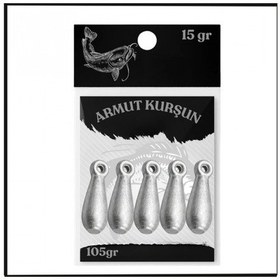 Resim 15gr - 105gr Paket Dip Kurşunu - Armut Olta Kurşunu - Sun.135 