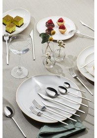 Resim Karaca 316 Premium Look Platin 12 Kişilik 84 Parça Çatal Kaşık Bıçak Takımı 