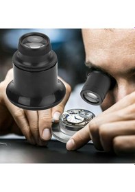 Resim 3x 5x 10x 15x 20x Kuyumcu Saat Büyüteç Aracı Taşınabilir Monoküler Büyüteç Büyüteç Lens Göz Büyüteç İçin 