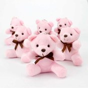 Resim Lambbos Büyük Boy Düz Renk Peluş Ayıcık Anahtarlık Pembe 