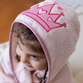 Resim %100 Pamuk Prenses Model Çocuk Bornoz - 11-12 yaş 