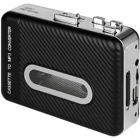 Resim Wangxi Mini Taşınabilir Otomatik Ters Stereo Kaset Çalar Usb Mp3 Dönüştürücü Siyah 