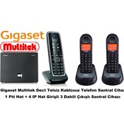 Resim Multitek Gigaset C530 3 Dahili Telsiz Kablosuz Telefon Santrali 