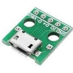 Resim 2.54mm Micro Usb Yi Dıp E Dönüştürücü Modülü 