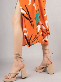 Resim Freemax Kadın Yüksek Klasik 10 cm Topuklu Platform Ayakkabı Byc.2022.1005 Ten 