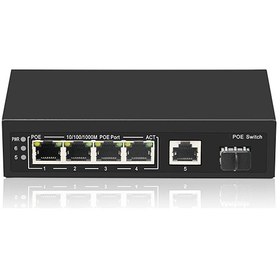 Resim FREELİNE Freelınk 4 Port 10/100/1000 Poe 1xuplink 1xsfp 1000m Ethernet Port 65w Poe Switch 