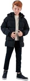 Resim Lela İçi Peluş Astarlı Kapüşonlu Cepli Kışlık Mont Erkek Çocuk MONT 5761911 