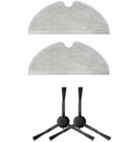 Resim Dreame D9 Max Uyumlu Yedek Mop Ve Yan Fırça-4 Parça 